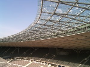 Berlin, Dach des Olympiastadions